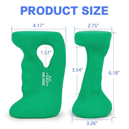 HXD-ERGO Ergonomic Dumbbells Weights Set-Hand Weights for Women at Home, Ear Dumbbells Weights for Pilates, Yoga, Jogging,StrengthTraining - color: 6 LBS