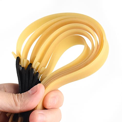10 Packs Thickened 2.0mm Flat Rubber Slingshots Can Be Replaced With Elastic Bands, Suitable For Hunting Slingshots Catapults Together With Elastic Elasticity Bands For Outdoor Jungle Hunting
