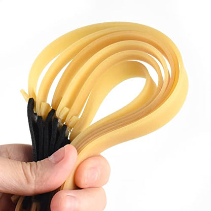 10 Packs Thickened 2.0mm Flat Rubber Slingshots Can Be Replaced With Elastic Bands, Suitable For Hunting Slingshots Catapults Together With Elastic Elasticity Bands For Outdoor Jungle Hunting