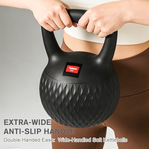 YIGUO Soft Kettlebell, Kettlebells Cushioned Impact-Resistant Base and Anti-Slip Grip, Strength Training Kettle Bell for Women and Men, Home Workout