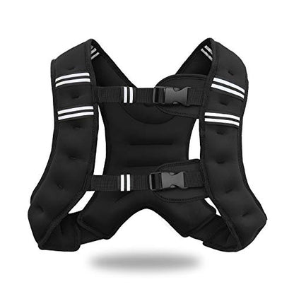 Weighted Vest Workout Equipment, 11lbs/18lbs Body Weight Vest for Men, Women, Strength Training, Running, Fitness, Muscle Building, Weight Loss, Weight lifting