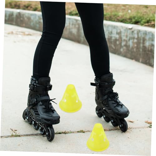 12pcs Small Roller Skate Practice Cones for Skating Training High Fluorescent Durable Agility Markers with Flat Bottom and Stable for Outdoor Sports Drills