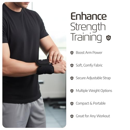 LoGest Wrist Weight with Thumb Loops & Hook-and-Loop Closures - 1lb, 2lbs, 2.5lbs, 3lbs - Sold in Pairs - Comfortable & Secure Neoprene Wrist Weights for Walking, Running, Cardio, Physical Therapy - color: 2LB Pair Black