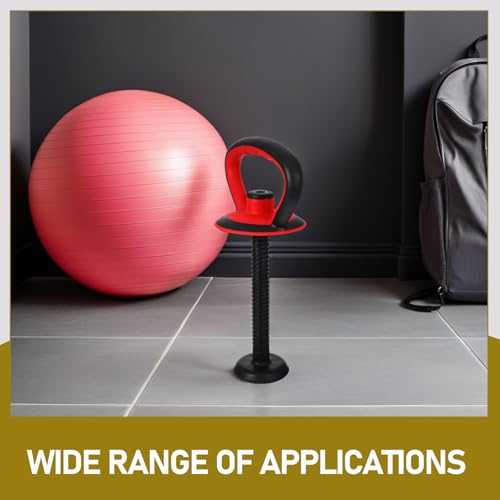 Adjustable Kettlebell Handle with Stable Base and Nut Quick Assembly Ergonomic Grip for Strength Training Full Body Workouts Home Gym 14.17X7.28X4.80In