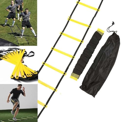 Heavy Duty Agility Speed Ladder 23 Ft 13 Adjustable Rungs Footwork Training Equipment for Soccer Football Athletes Youth