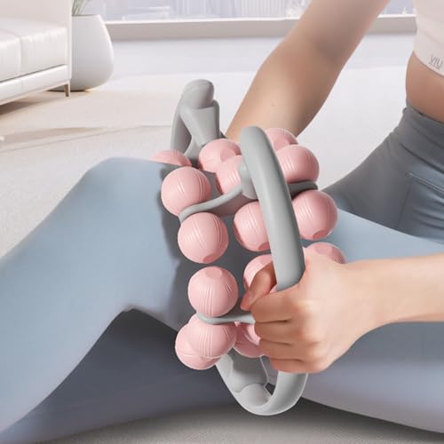 360 Degree Round Massage Roller for Leg Muscle Recovery Not Slip PP Surfaces Design Compact Home Exercise Equipment for Muscle Stiffness Relief Post Workout Leg Recovery Roller