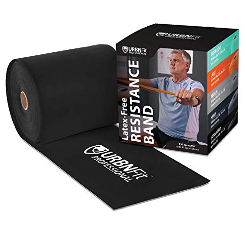 URBNFit Professional Resistance Bands - 25 Yards (75ft) Latex-Free Elastic Exercise Fitness Band Roll - No Scent, No Powder - Perfect for Physical Therapy & Rehab, Yoga, Pilates