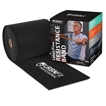 URBNFit Professional Resistance Bands - 25 Yards (75ft) Latex-Free Elastic Exercise Fitness Band Roll - No Scent, No Powder - Perfect for Physical Therapy & Rehab, Yoga, Pilates