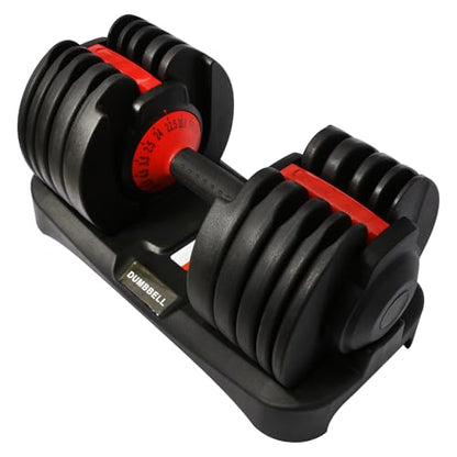 PENSUN Adjustable Dumbbells 5–52.5 lbs Pair, 15″ Quick-Change Weight Dumbbell Set for Home Gym Full-Body Strength Training & Fitness Workout