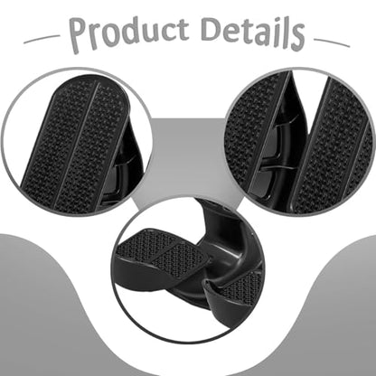 Colaxi 2Pcs Foot Rocker Calf Stretcher Non Slip Portable Fitness Pedal Foot Tilting Stretching Tool for Balance Exercise Flexibility - color: Black