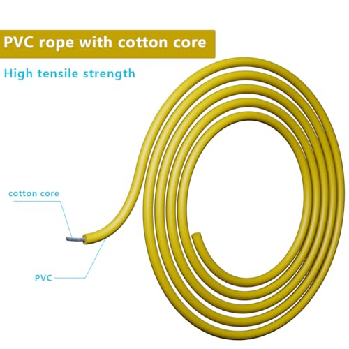 10,000-Drop Unbreakable Jump Rope, 5mm PVC Adjustable Speed Rope with Ergonomic PP Handles for Boxing, HIIT & Home Gym - color: White