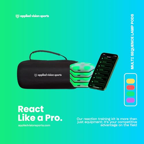 Sports Reaction Agility Lights Training Kit Improves Reaction Time & Agility for Athletes, Physical Therapists & Fitness Trainers Sports. - color: 4 Pods Reaction Lights