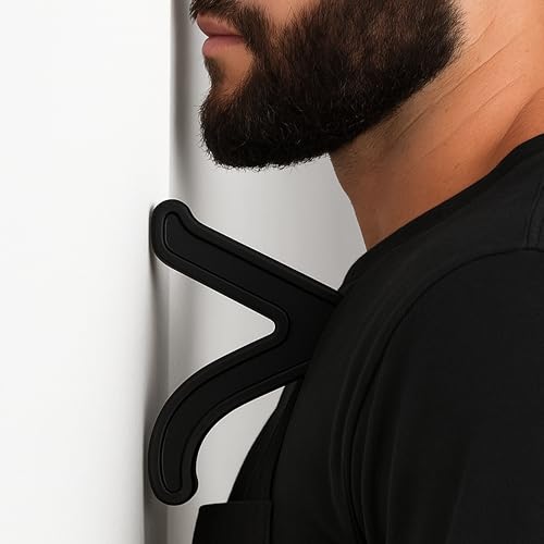 Aletha Health The Range | Deep Tissue Muscle Release Tool for Neck & Shoulders | Upper Body Massager | Headache, Neck, Shoulder Pain Relief | Suboccipitals, PEC Minor, Upper Trap | Posture & Mobility - color: Black