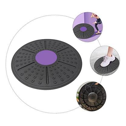 WOONEKY Household Equilibrium Balance Board for Non Slip PP Fitness Pedal for Stability Posture Improvement and Coordination Exercise Purple
