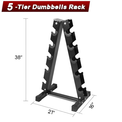Ritfit 5-650 LBS PVC Encased Hex Dumbbell Sets with Optional Rack for Home Gym, Hand weight with Chrome Handle for Strength Training,Workouts - style: (5+10+15+20+25) 150LBS SET