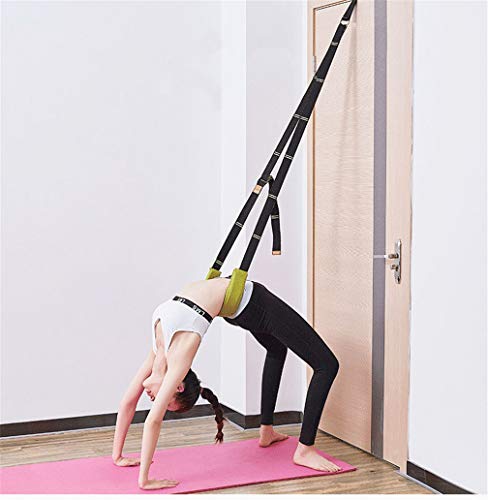 Back bend Assist Trainer - Improve Back and Waist Flexibility, Door Flexibility Stretching Strap, Home equipment for Ballet, Dance, Yoga, Gymnastics, Cheerleading, Splits - color: purple