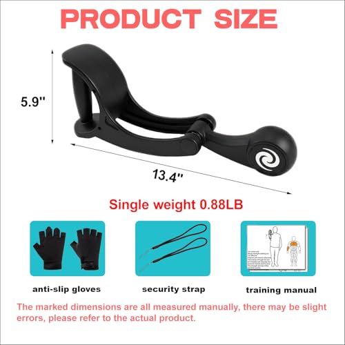 Ropeless Battle Ropes, Rotating Battle Ropes, Portable & Quiet Tangle-Free Rotational Design for Full-Body HIIT, Strength & Aerobic Training | Small-Space Home Gym for Men & Women
