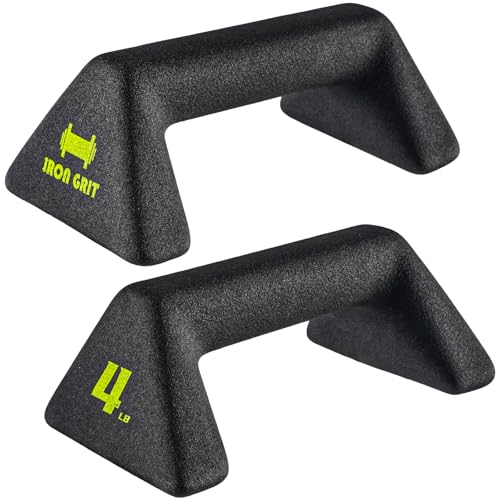 Push Up Handles with Ergonomic Handles and 4lb weight-Non-slip Parallettes Bars for Strength Training and Calisthenics, Push Up Stands Handle Perfect for Floor Workout Exercise - color: black
