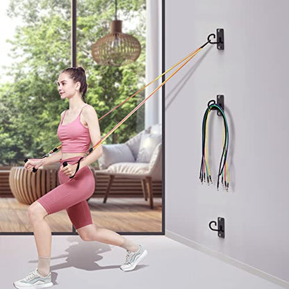 (3PCS) Wall Mount Workout Anchors,Resistance Band Wall Anchor,Space Saving Wall Mount Workout Anchors for Home Gym Workouts，Body Weight Straps, Suspension Training, Exercise,Stretching,Yoga