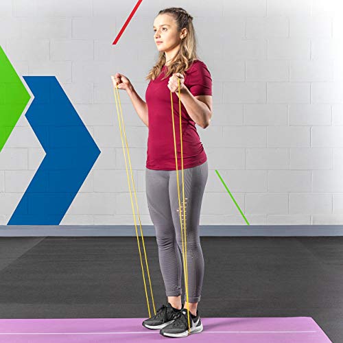 METIS Resistance Exercise Bands | Heavy Duty Latex Power Bands for Strength Training, Fitness Workouts, and Assisted Pull-Ups – 6 Resistance Levels, Sold Individually or as a Set - color: Complete Set (6x Bands)