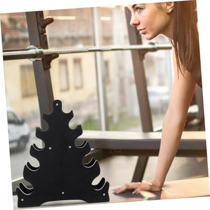 Kisangel 3pcs Dumbbell Rack for Home Gym Heavy-duty Fitness Equipment Stand for Efficient Weight Storage Compact Design for Dumbbells and Kettlebells