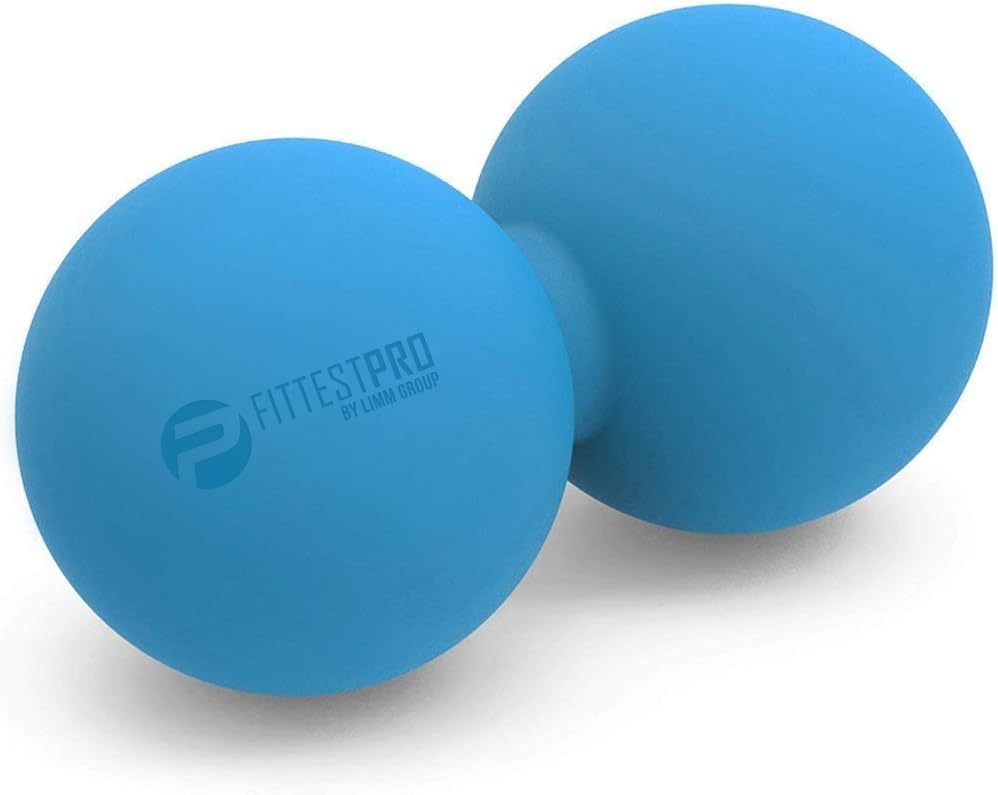 Peanut Massage Ball - Double Lacrosse Massage Ball & Mobility Ball for Physical Therapy - Deep Tissue Massage Tool for Myofascial Release, Muscle Relaxer, Acupoint Massage