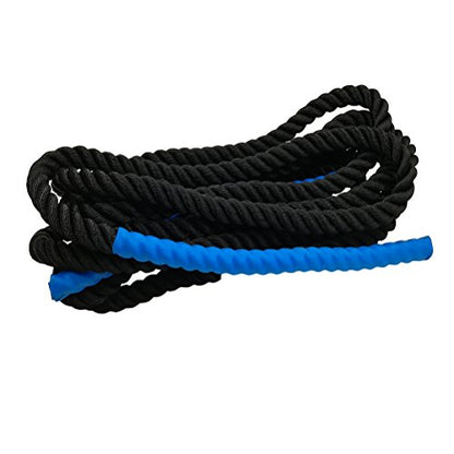 Aoneky 25ft Battle Rope, 7/8" Diameter Nylon Training Rope with Rubber Handles, for Home Gym Fitness Workout, Beginner & Youth Exercise Equipment