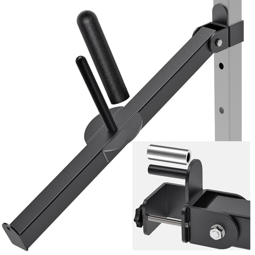 Kipika Power Rack Attachment for 5/8" & 1" Holes - Heavy Duty Home Gym Equipment for 2x2 or 3x3 Squat Rack, Adjustable and Easy to Install - color: 2 x 2 Racks with 1'' Hole