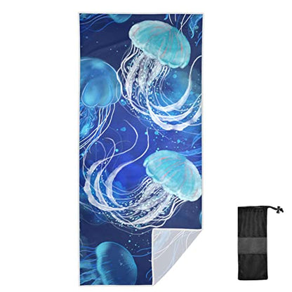 Sand Free Beach Towel Bird of Paradise Large Bath Towel Gym Pool Yoga Beach Mat Lightweight Summer Vacation Travel Towel 30" × 60"