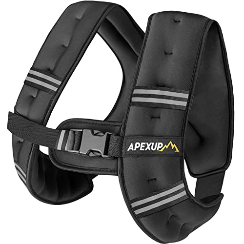 Weighted Vest Men Women, Weight Vest for Women Workout Equipment for Strength Training Running - color: Black, size: 10lbs