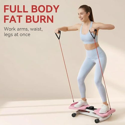 Waist Twister Machine Exercise, Ab Twister Board with the Smart LED Digital Monitor, Abs Workout for Slim Waist and Core Ab Exercise, Noiseless Home Gym Equipment for Women Men