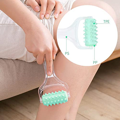 Foot Massage Ball & Foot Rollers 6 in 1 Set with Handheld Roller, Spiky Ball, Lacrosse Ball, Massage Roller, Steel Ball Massager for Relieve Plantar Fasciitis, Deep and Superficial