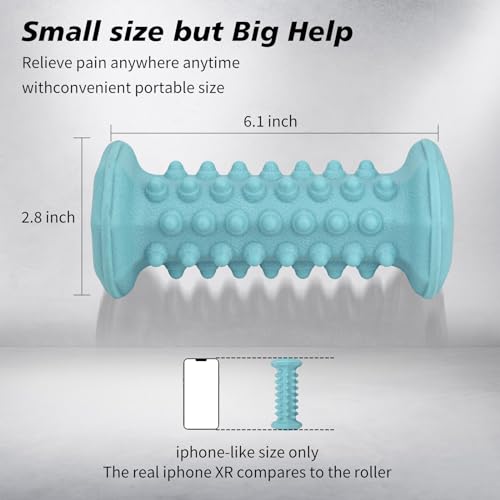 Green Foot Massager Roller for Plantar Fasciitis, Arch Heel Pain Relief - color: Green