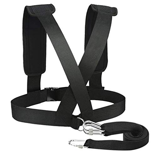 INOOMP Harness Trainer Power Sled Workout Harness Tire Pulling Harness Physical Training Resistance Rope Kit for Improving Stamina Agility Strength