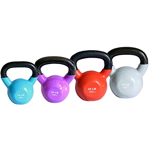 Ader Vinyl Kettlebells Set 12, 15,18,20,25, 30lbs - color: 18,20,25,30lb
