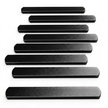 Mavee Fractional Weight Vest Plates, Rustproof Solid Steel Inserts for Rucking, Tactical Carrier & Strength Training - color: Black (E-Coated), size: 6.7 Inch (8 Pack / 4.0 Lbs)