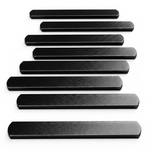 Mavee Fractional Weight Vest Plates, Rustproof Solid Steel Inserts for Rucking, Tactical Carrier & Strength Training - color: Black (E-Coated), size: 6.7 Inch (8 Pack / 4.0 Lbs)