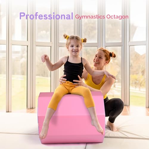 Matladin Gymnastics Octagon Tumbler Skill Shape Trainer, Exercise Gymnastic Equipment Backbend, Handsprings Tumbling Mat for Gym Exercise Cheerleading Martial Arts Home Use