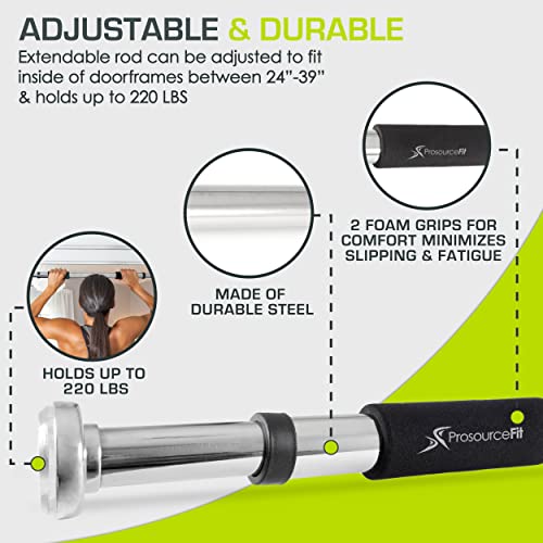 ProsourceFit Pull Up Bar for Multi Use Fitness & Home Gym Exercise - style: Doorway