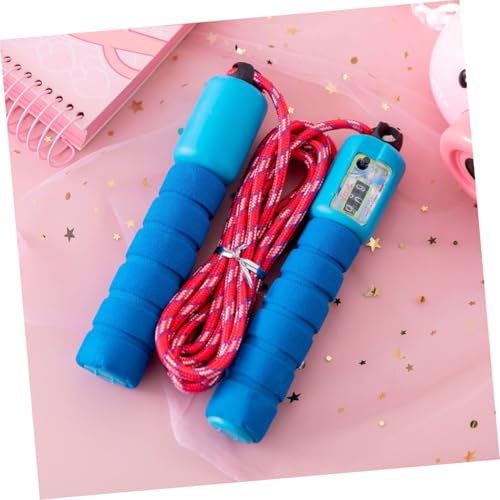 Abaodam 2pcs Automatic Counting Jump Rope with Digital Counter Skipping Rope for Fitness Workout Gym Training Game Random Color Random Color