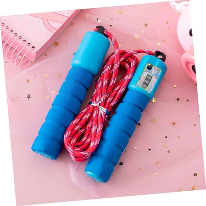 Abaodam 2pcs Automatic Counting Jump Rope with Digital Counter Skipping Rope for Fitness Workout Gym Training Game Random Color Random Color