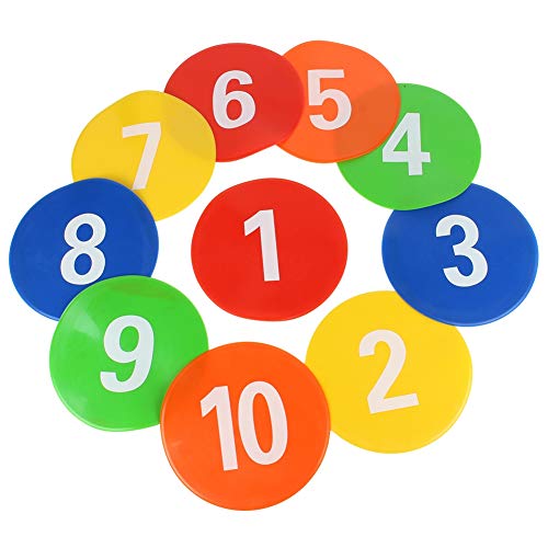 Flat Cone, Number Cones, Football Markers, Flat Disc Markers, Flat Discs Football Markers, Sturdy Football Training Equipment Signs Discs Signs Disc Markers Flat Cones Spot Markers (PV)