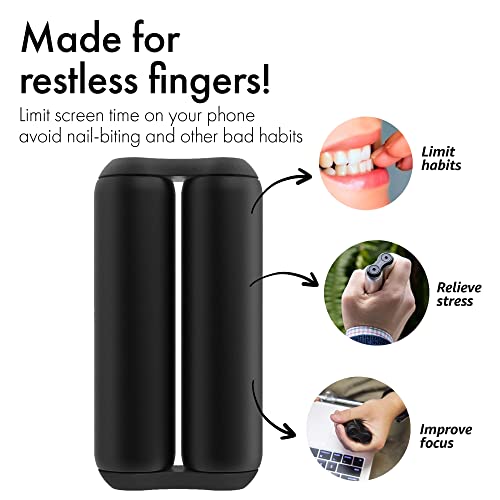 ONO Roller - Handheld Fidget Toy for Adults | Help Relieve Stress, Anxiety, Tension | Promotes Focus, Clarity | Compact, Portable Design (Black, Full Size - Aluminum) - size: Full Size, style: Aluminum - Black