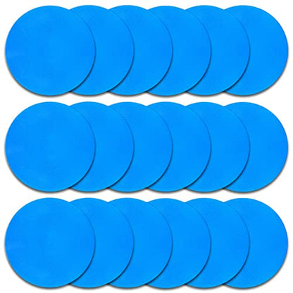 Poly Spots Spot Markers 9 Inch Multicolor Floor Dots - style: 18Pcs Blue