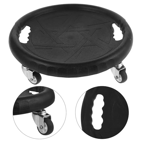 GANAZONO Abdominal Training Disc and Core Sliders Set, Black Fitness Sliding Plate for Belly Rolling, Quiet Exercise Device for Women’S Core Strength and Ab Workout at Home