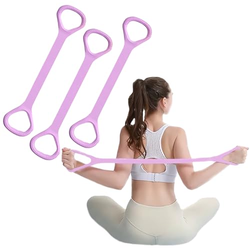 Figure 8 Fitness Resistance Bands, Elastic Bands with Handles for Working Out,Arm|Back|Shoulder Training Elastic Ropes,Exercise Equipment for Physical Therapy Stretching Yoga Pilates