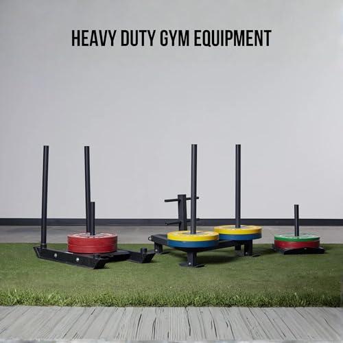 Rep Fitness Weight Sled | Push Pull Sleds Options for Training | Speed & Agility Workout Equipment | Gym Equipment | Football Strength Training | Heavy Duty Weighted Sled | Indoor Outdoor Exercise - style: 4-Post Push-Pull Sled