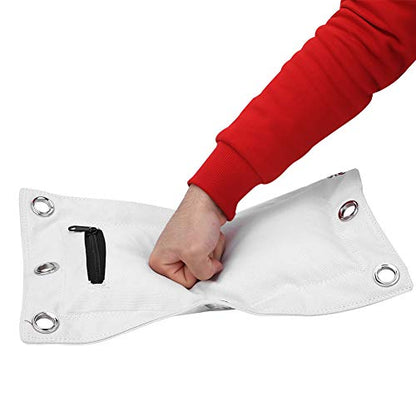 Sandbag, Wing Chun Wall Canvas Punch Empty Sandbag Target with Zipper for Boxing Muay Thai - size: Small
