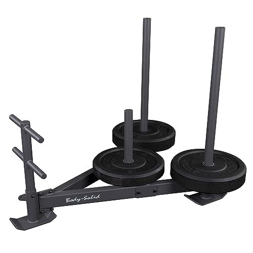 Body-Solid (GWS100) Weight Sled - Versatile High-Durability Sled for Push/Pull Training, Fitness & Football Drills with Weight Posts