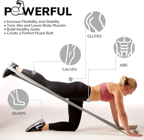 Resistance Bands for Working Out | 7Ft Long Resistance Bands |Super Exercise Bands with Carry Pouch and Door Anchor I Latex Free Workout Bands Including an Exclusive Workout App and E-Book